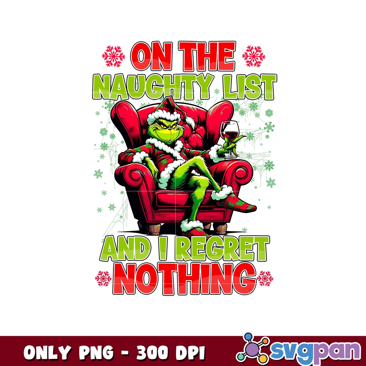 Grinch sit on sofa christmas png