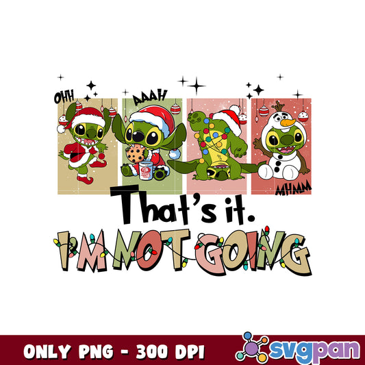 Grinch stitch that's it im not going png