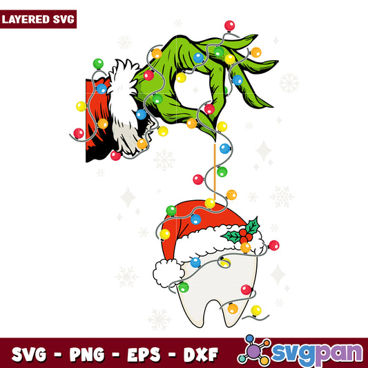 Grinch tooth svg, grinch smile svg, grinch movie​ svg