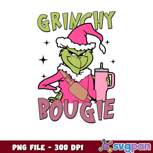 Grinchy bougie png, merry christmas png, grinch png