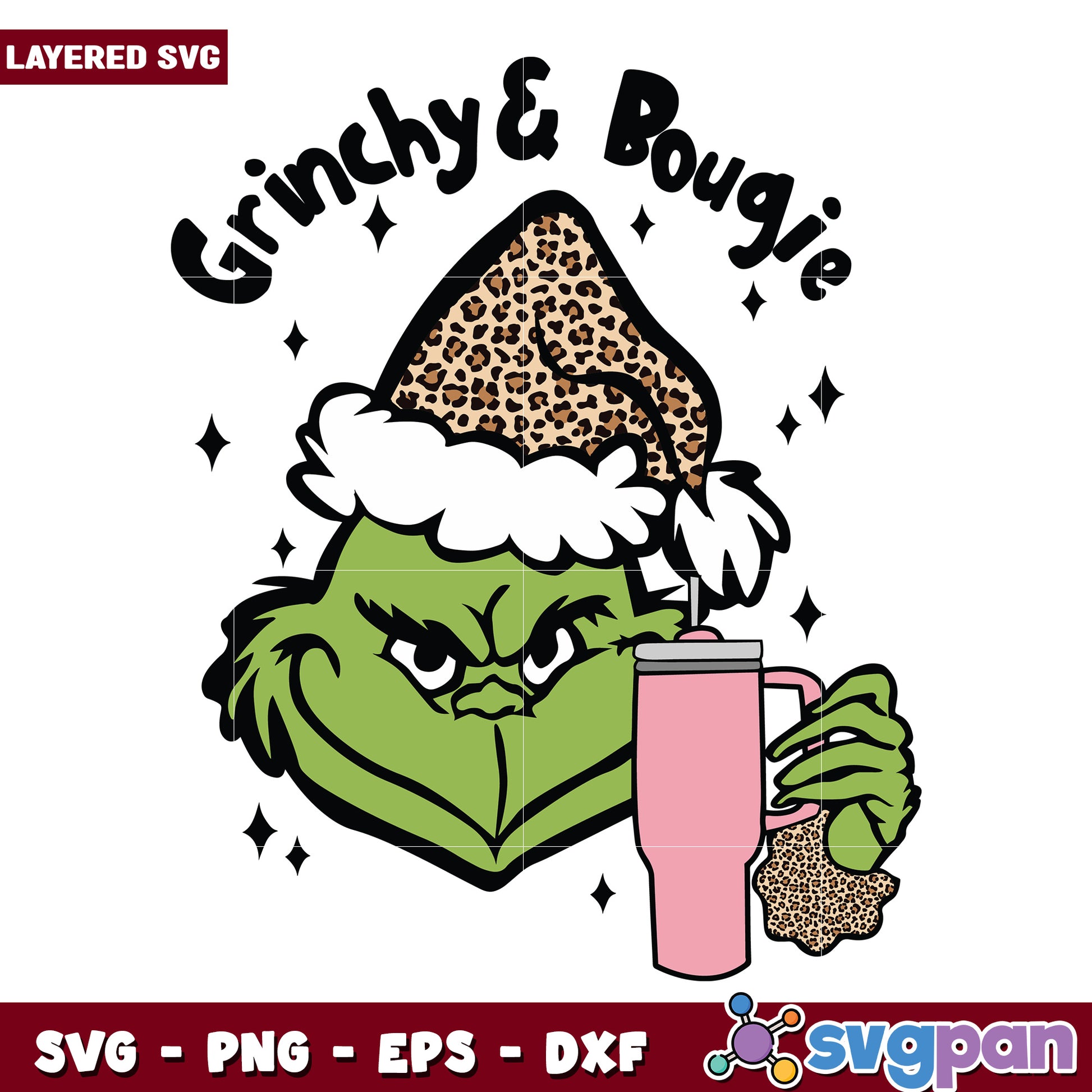 Grinchy bougie svg, grinch clipart svg, christmas grinch svg