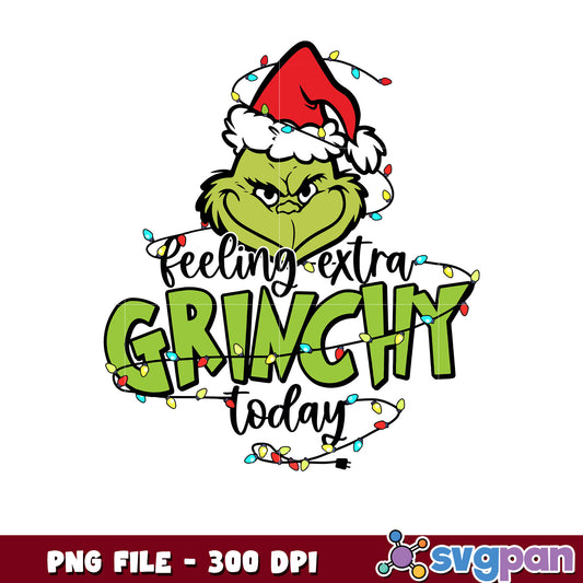 Grinchy design png, grinch head png, grinch smile ​png
