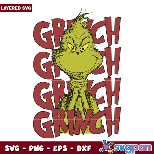 Grinchy design svg, grinch movie svg, grinch character svg