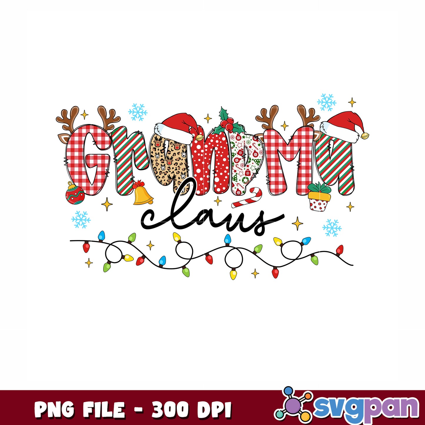 Grnama christmas png, merry christmnas png, christmas characters png