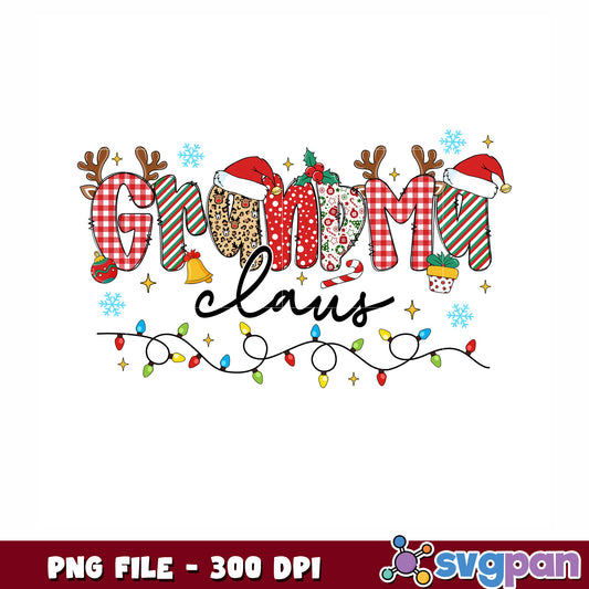Grnama christmas png, merry christmnas png, christmas characters png