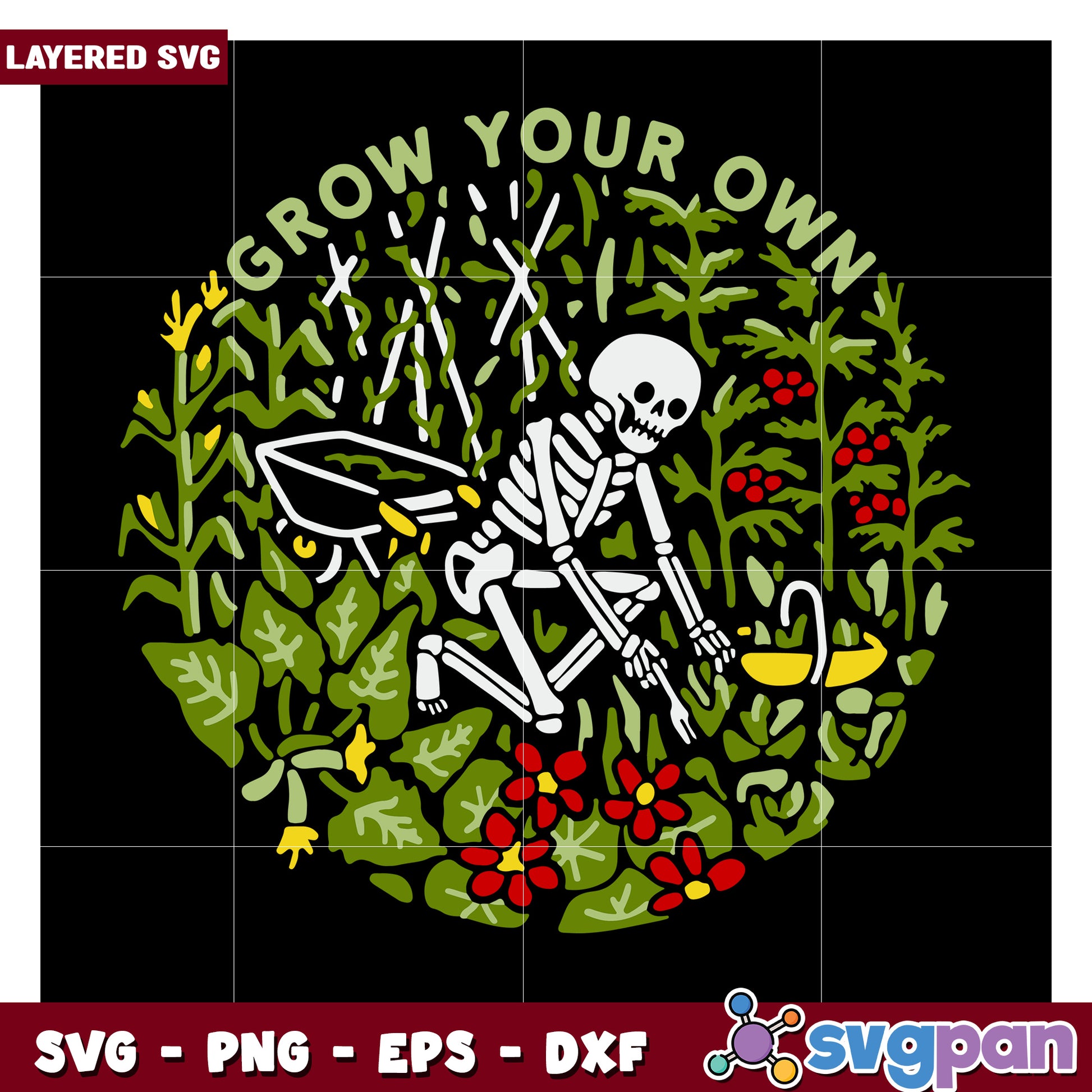 Grow Your Own Garden SVG Design, Perfect for Creative Projects