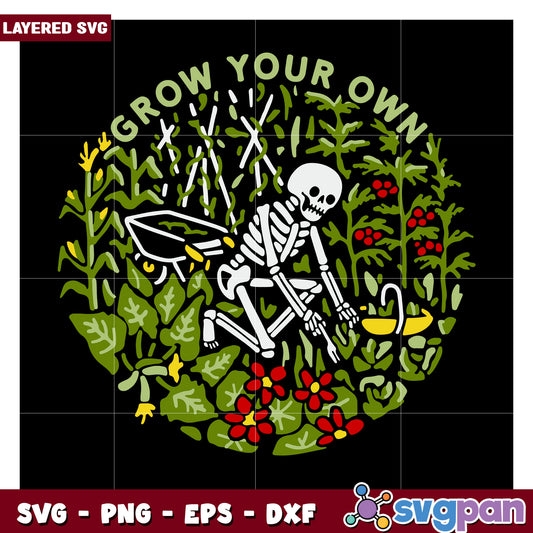 Grow Your Own Garden SVG Design, Perfect for Creative Projects