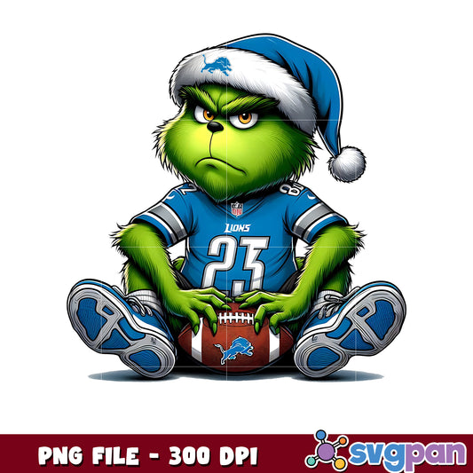 Grumpy lions grinch png, nfl mvp png, grinch lions png