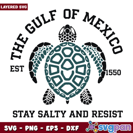 Gulf of mexico stay salty and resist svg, ocean conservation svg, southern progress​ svg (2)
