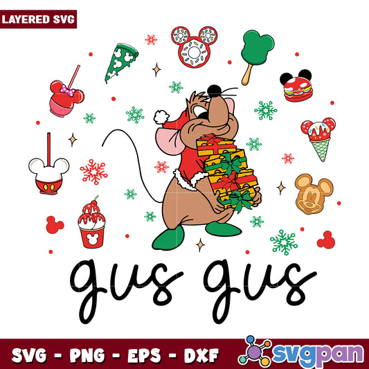 Gus gus svg, disney charatcers svg, grinch movie​ svg