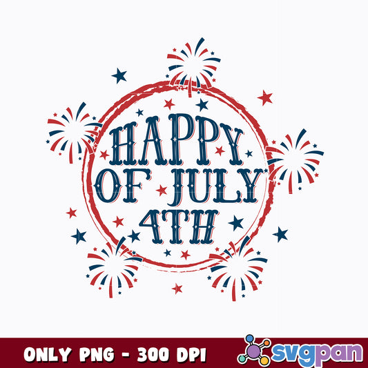 Happy 4th July Vector png 