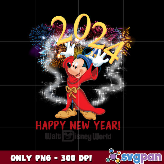New Year's Eve at Walt Disney World 2024 png