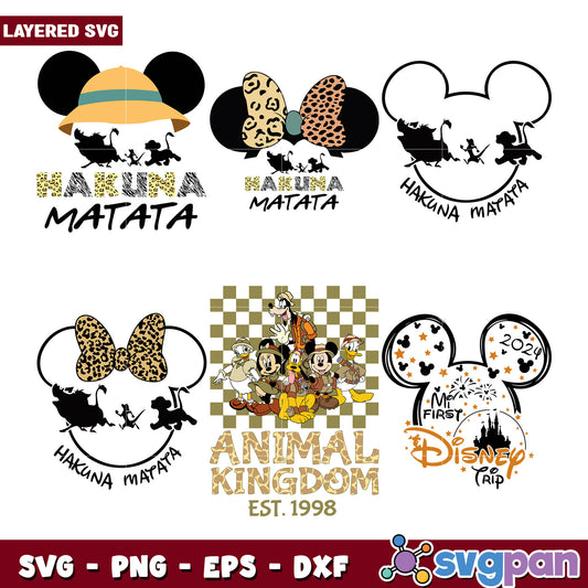 Hakuna Matata Mickey Mouse SVG Bundle