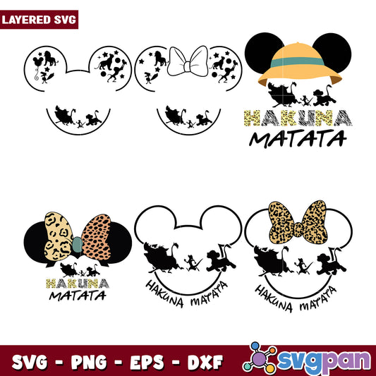 Hakuna Matata Mickey SVG Bundle