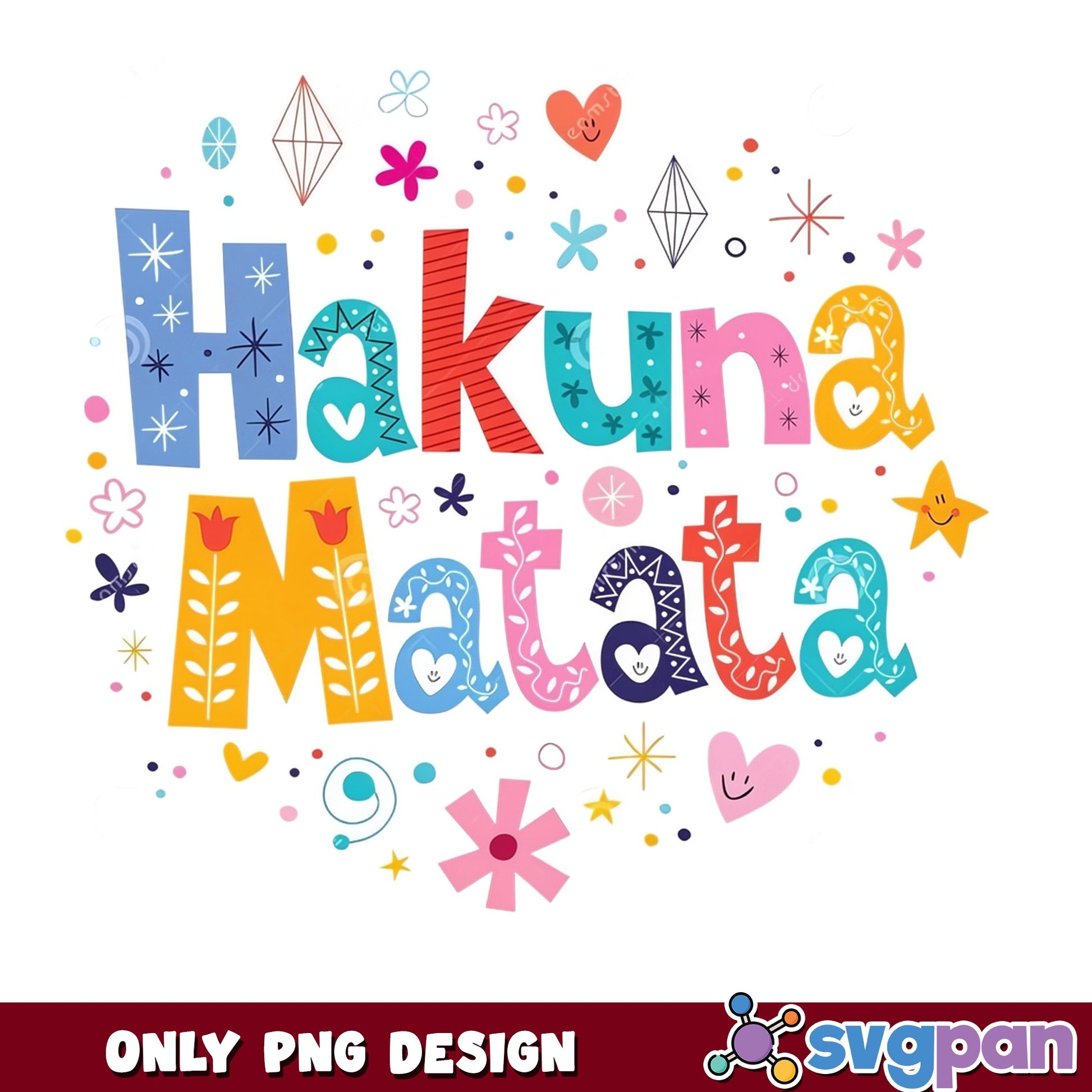 Hakuna Matata PNG, Lion King Disney PNG, Colorful Quote PNG
