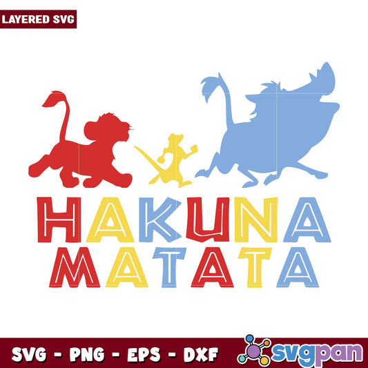 Hakuna Matata svg, Disney characters svg, Digital Download