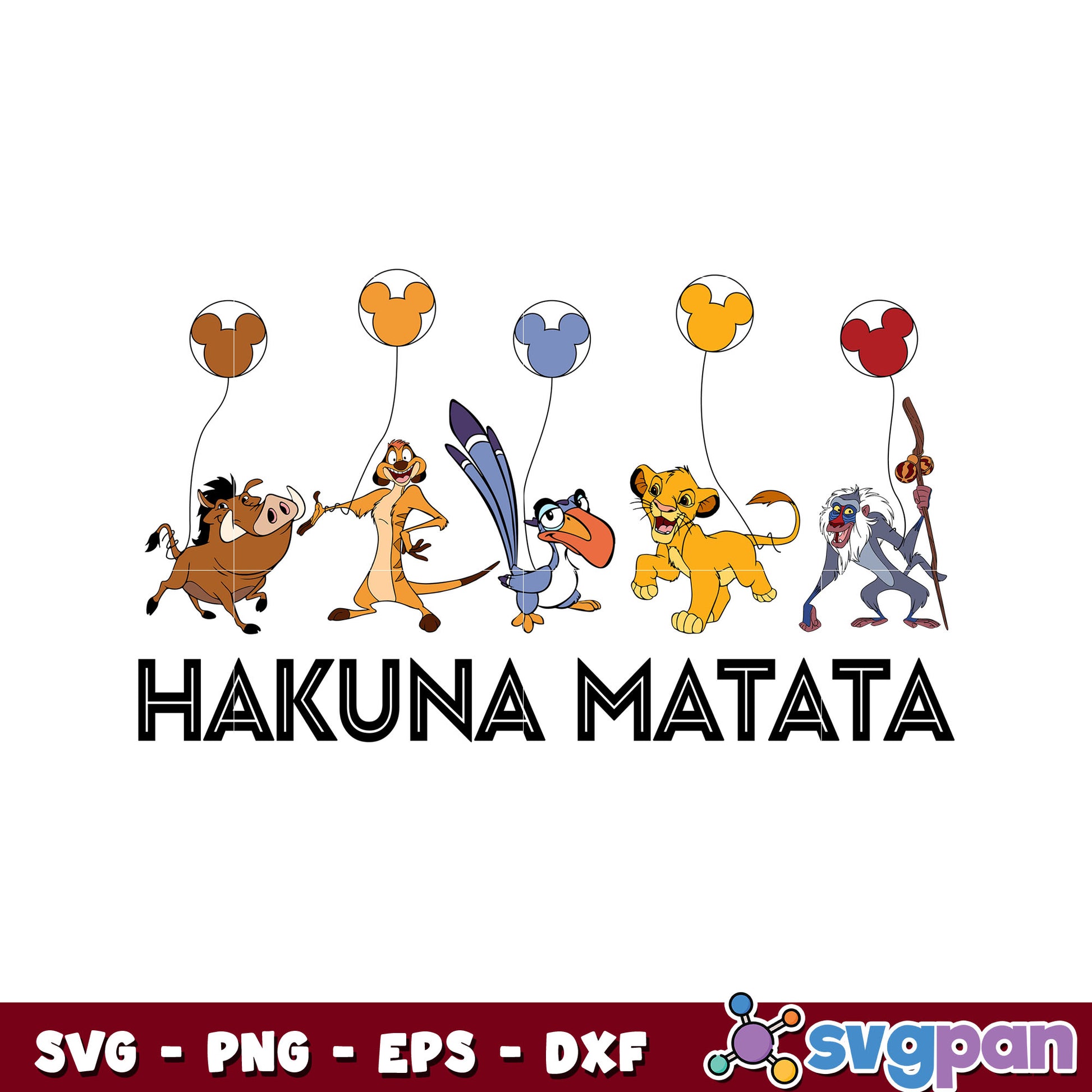 Hakuna matata lions king design svg, the lions king svg