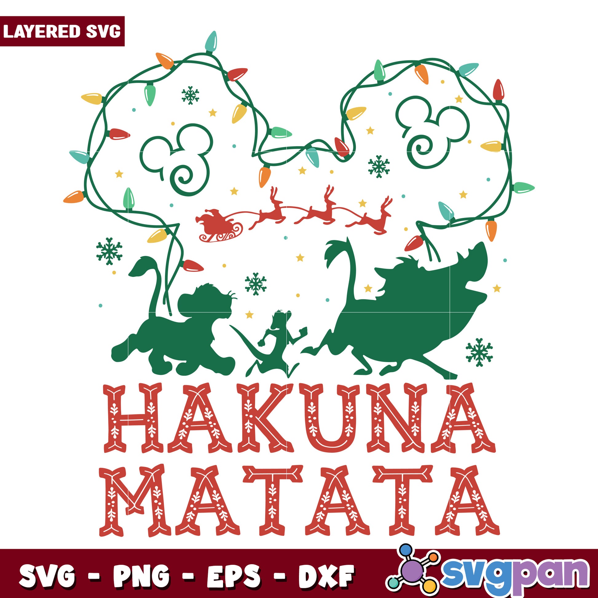 Hakuna matata svg, disney charatcers svg, grinch movie​ svg