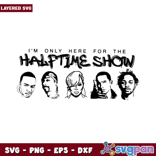 Halftime Show SVG Design, perfect for music lovers and fans