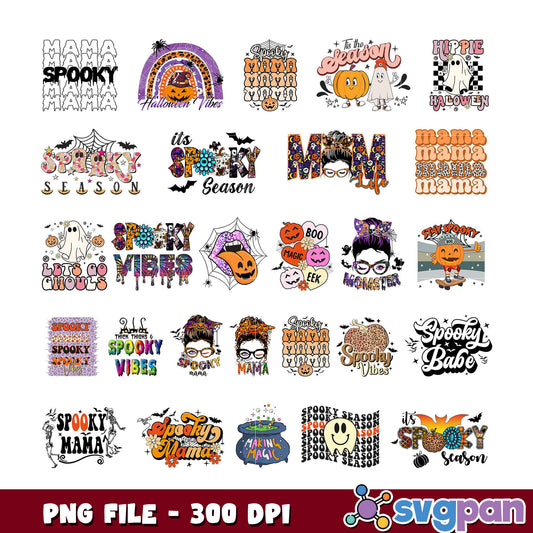 Halloween Bundle PNG Sublimation Designs