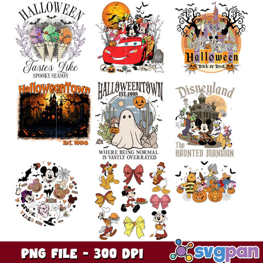 Halloween Bundle PNG with Fun Disney Designs