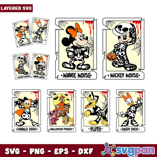 Halloween Disney Bundle SVG for Kids Crafts