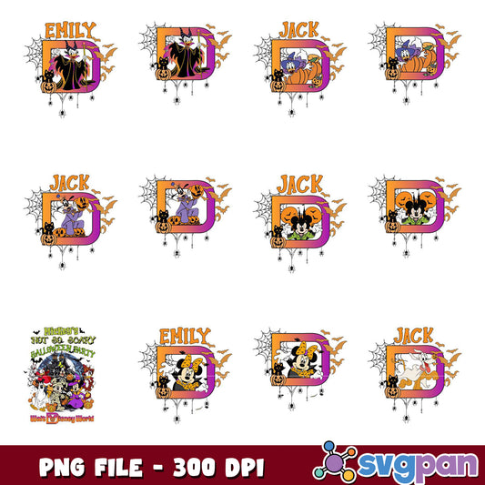 Halloween Disney PNG Bundle  300 DPI