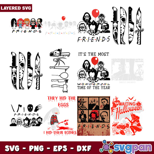 Halloween Friends SVG Bundle
