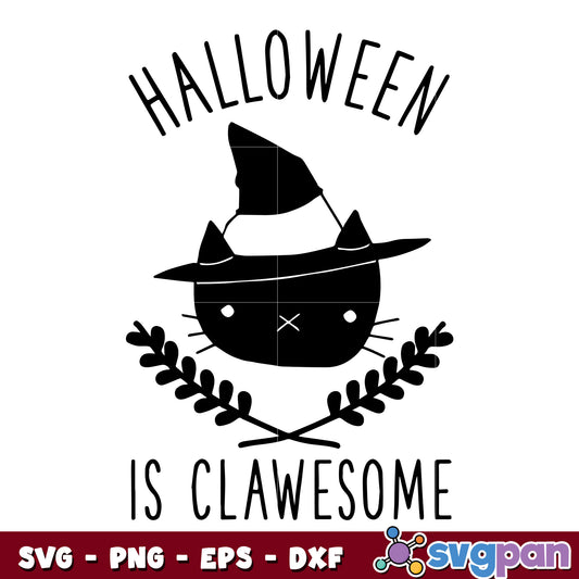 Halloween Is Clawesome svg