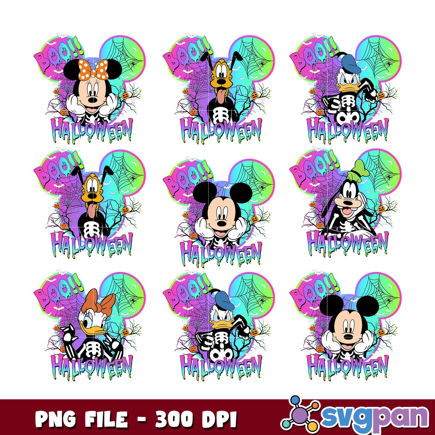 Halloween Mickey Mouse Bundle PNG