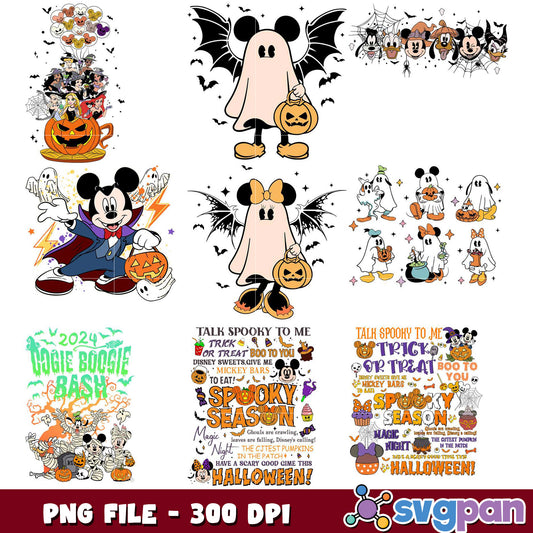 Halloween Mickey Mouse Bundle PNG Graphics Set