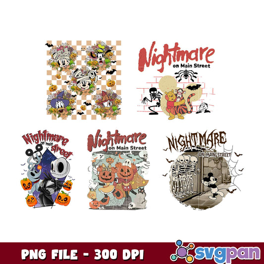 Halloween Mickey Mouse PNG Bundle