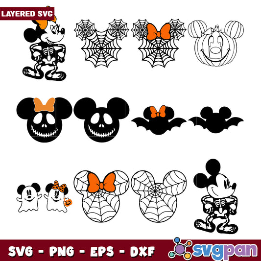 Halloween Mickey Mouse SVG Bundle for Crafts Fun