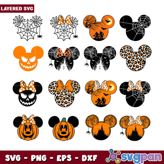 Halloween Mickey Mouse SVG Bundle for Creative Crafts