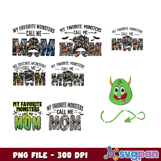 Halloween Mom PNG Bundle 300 DPI
