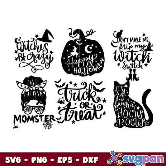 Halloween Momster Bundle svg 