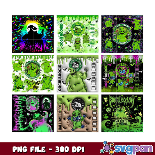 Halloween Oogie Boogie Coffee PNG Bundle