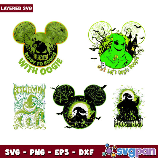 Halloween Oogie Boogie Mickey SVG Bundle