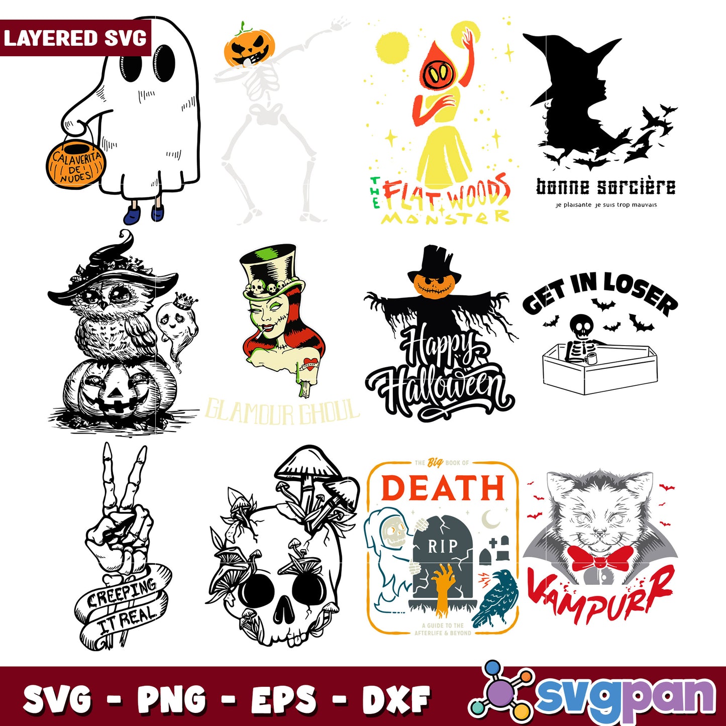 Halloween SVG Bundle 10 Layered Designs