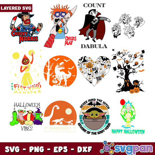 Halloween SVG Bundle 10 Spooky Designs