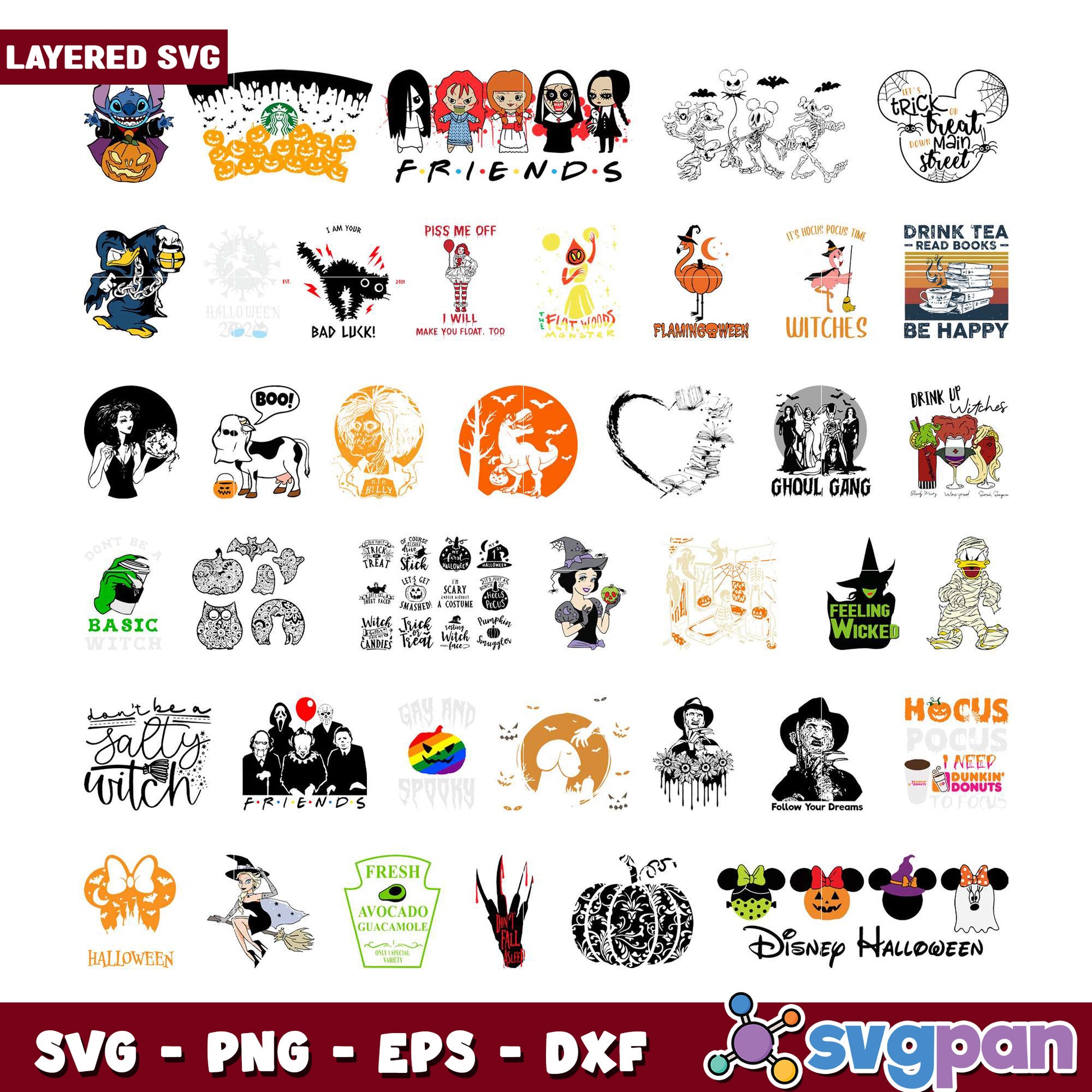 Halloween SVG Bundle 30+ Layered Designs