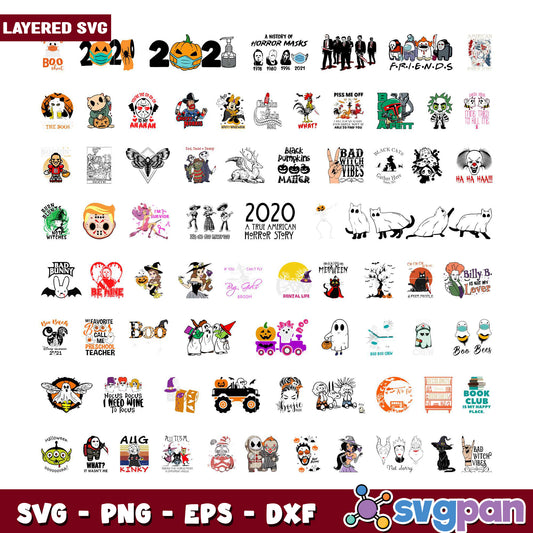 Halloween SVG Bundle 50+ Designs