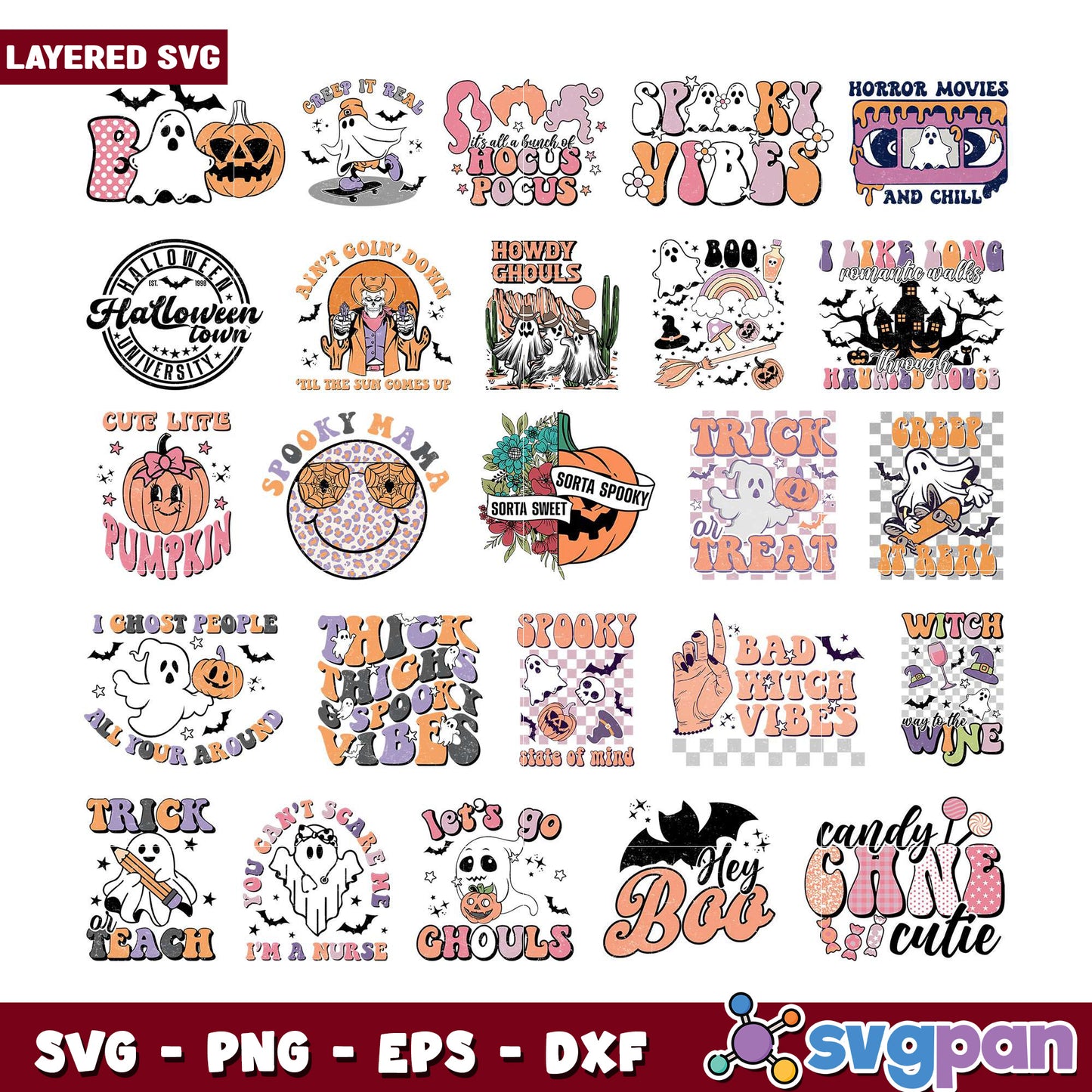 Halloween SVG Bundle Cute & Spooky Designs