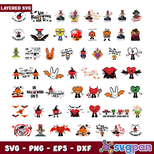 Halloween SVG Bundle Layered Designs