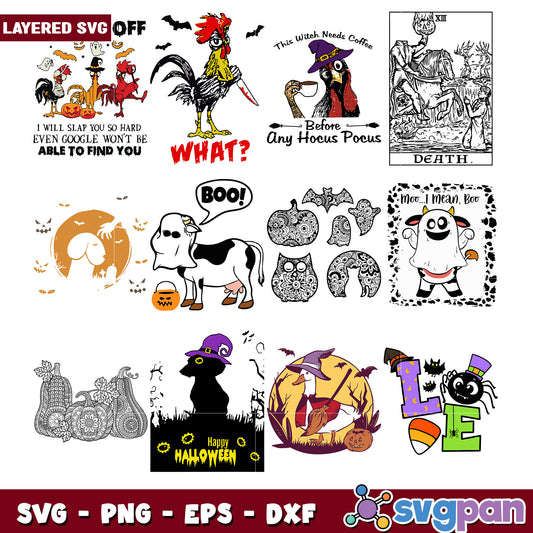 Halloween SVG Bundle for Creative Crafts and Designs