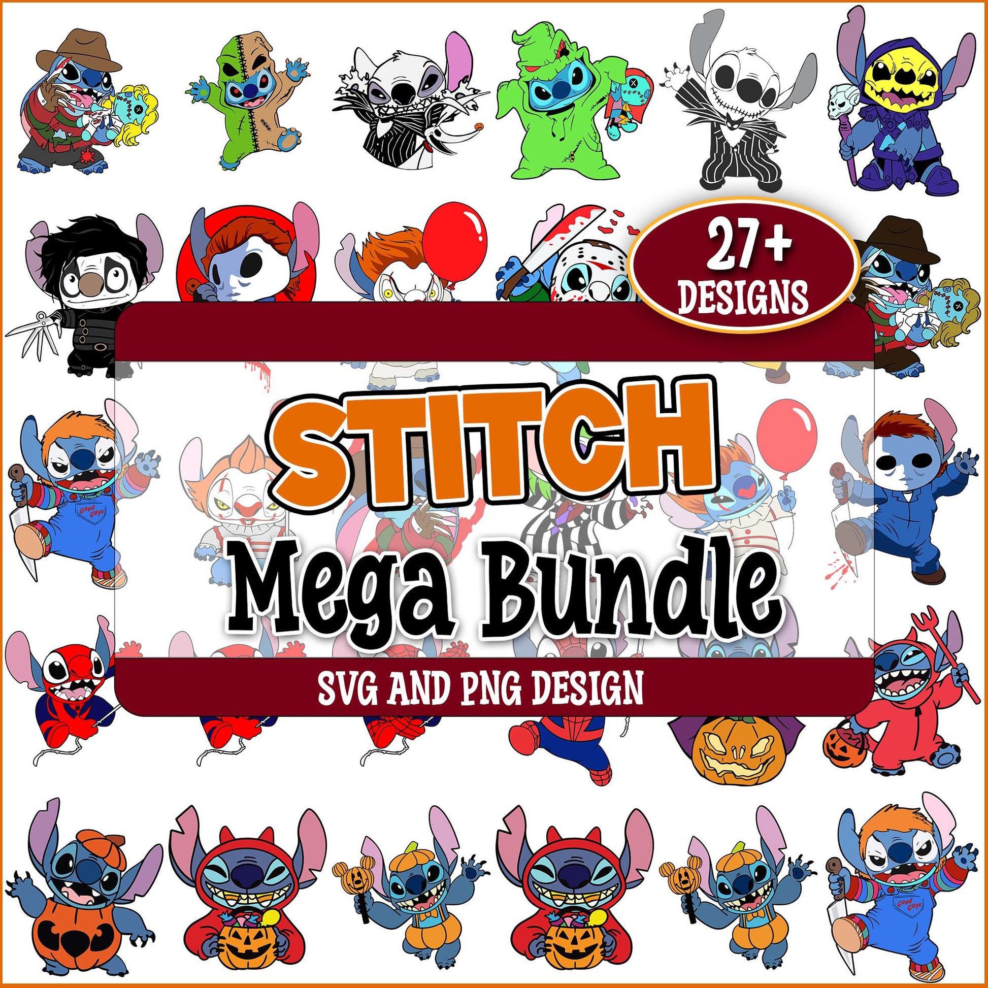 Halloween Stitch cosplay svg bundle