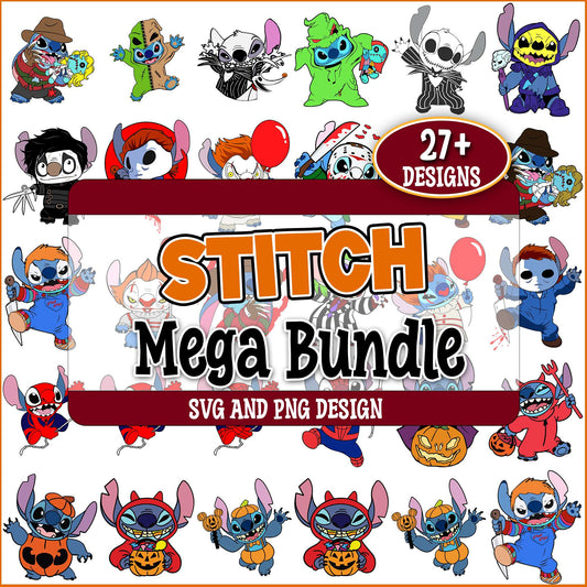 Halloween Stitch cosplay svg bundle