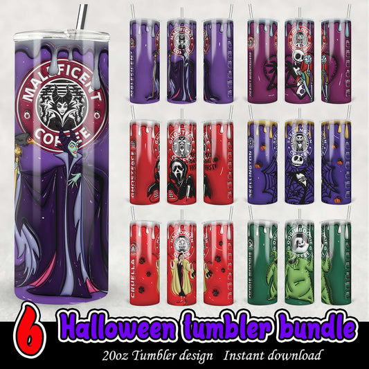 Halloween Tumbler Bundle PNG Designs