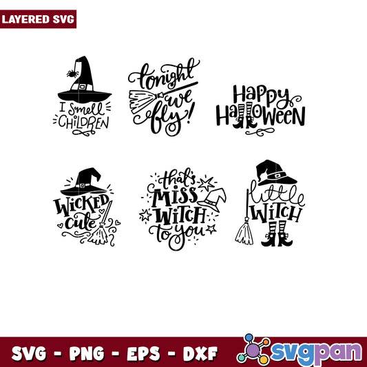 Halloween Witch SVG Bundle for Creative Projects