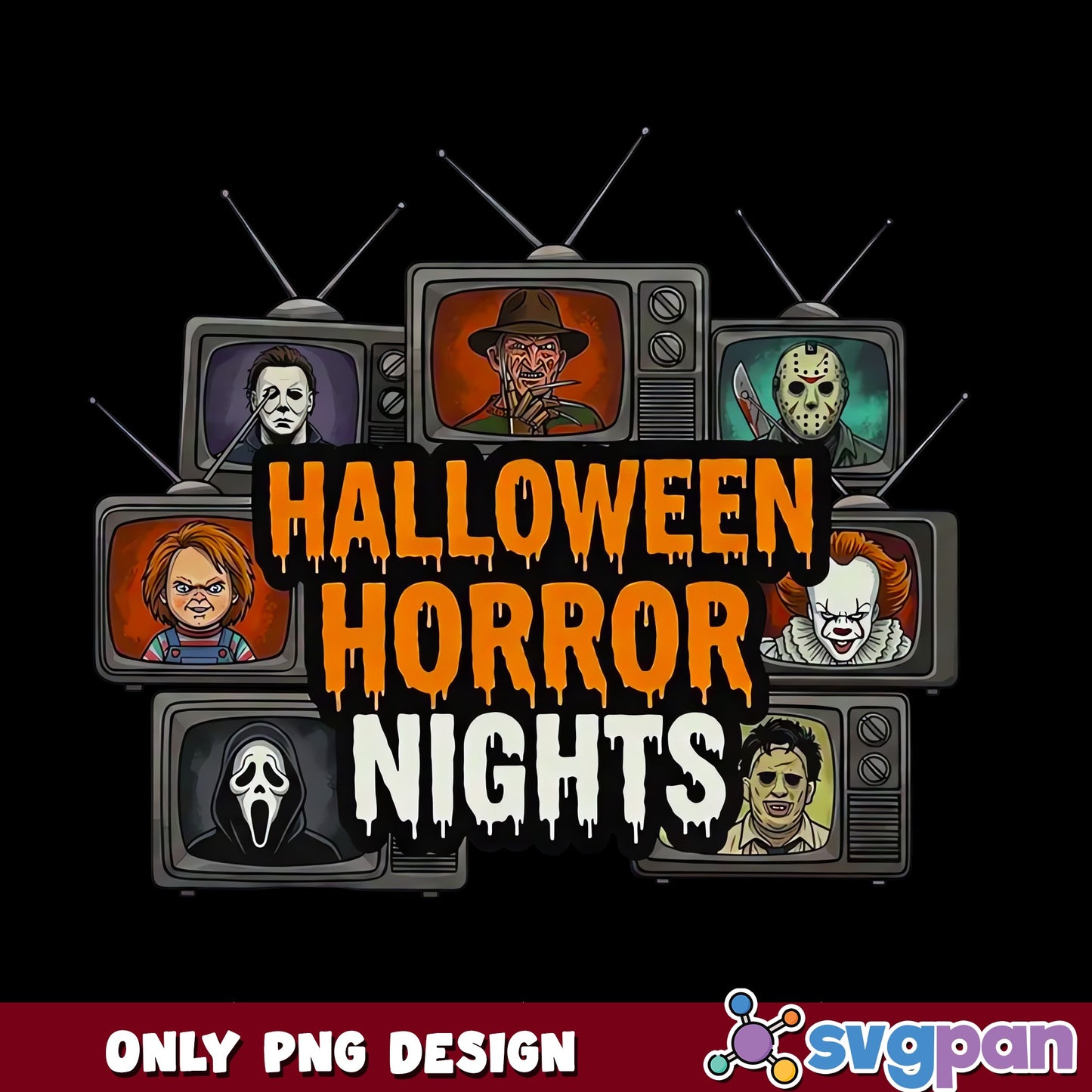 Halloween Horror Nights PNG, Horror Movies Characters, Halloween PNG